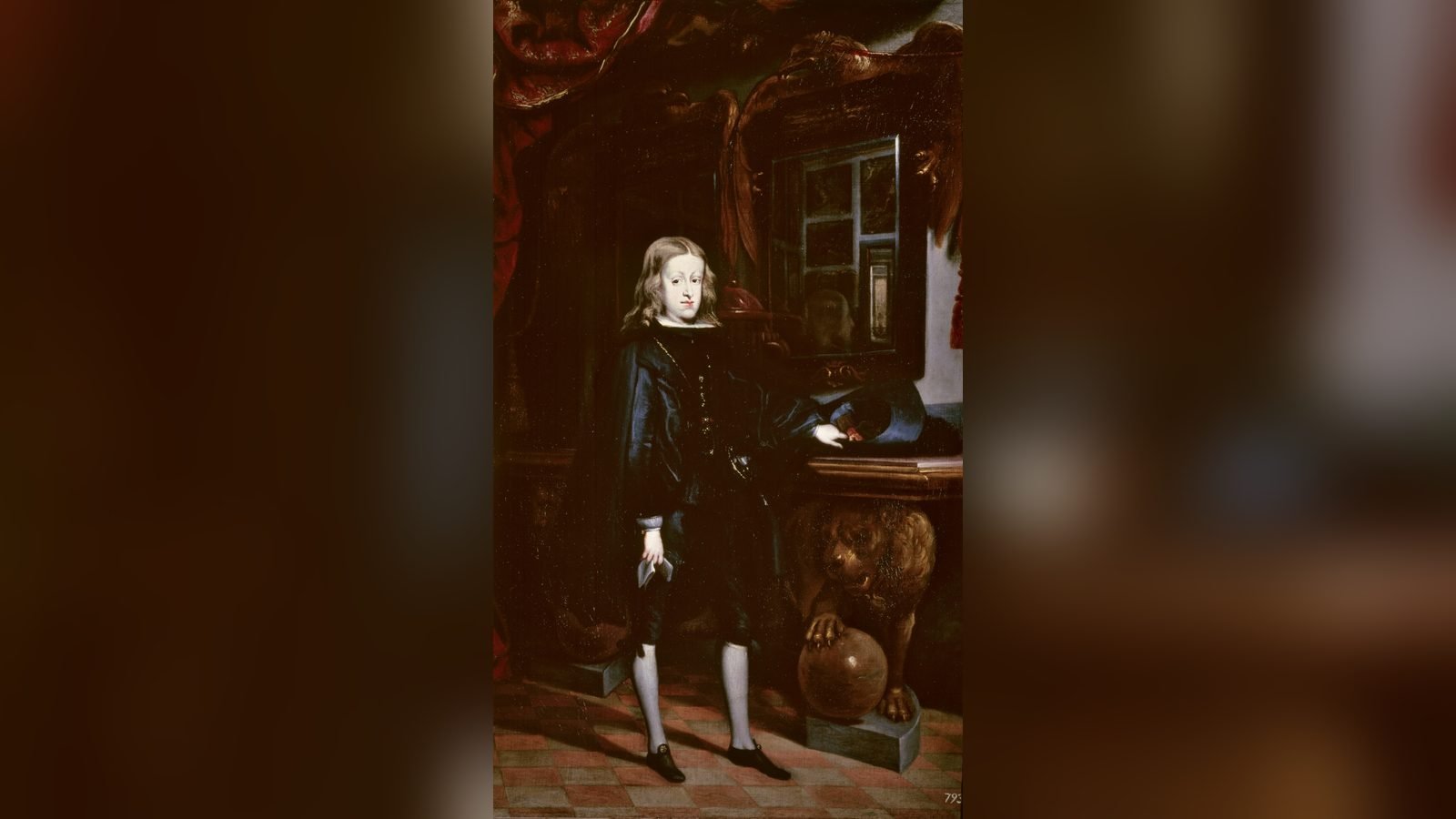 Retrato de Carlos II de España, vestido de negro, pintado por Juan Carreño de Miranda